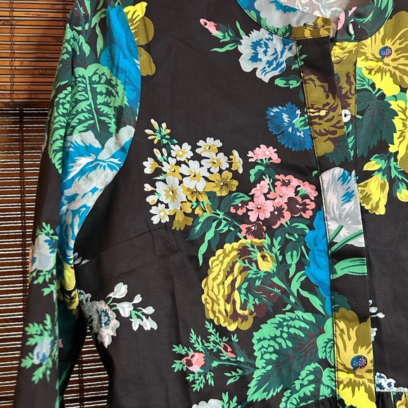 Tuckernuck Black Dress with Blue and Yellow Floral - Picture 3 of 4